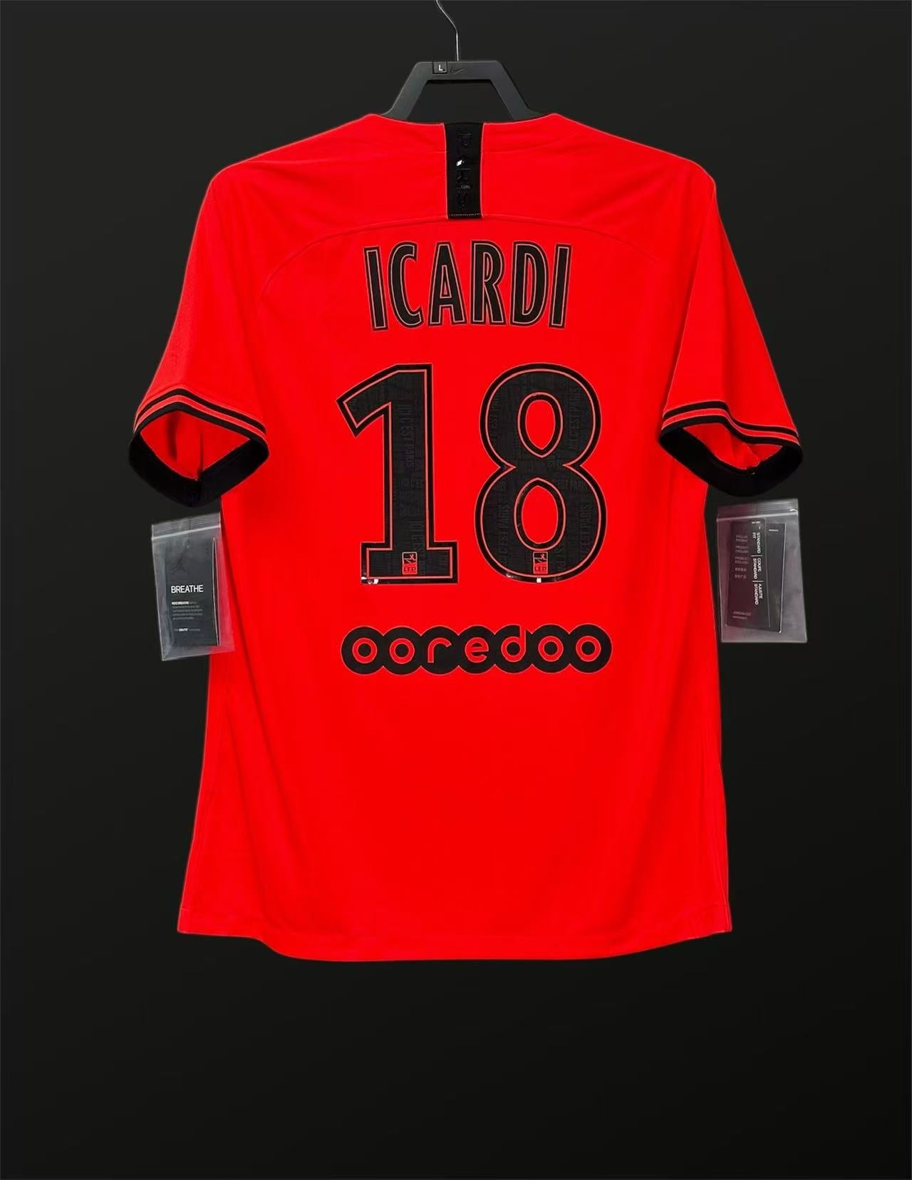 2019-20 巴黎聖日耳門｜作客｜球迷版｜#18 Icardi｜BNWT｜2019-20 PSG Away Jersey｜